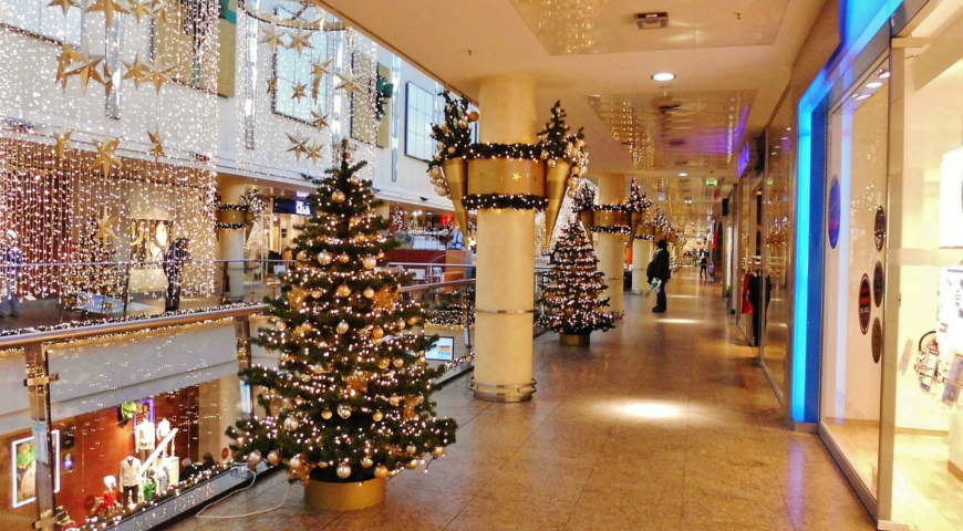 Magia świąt w centrum handlowym